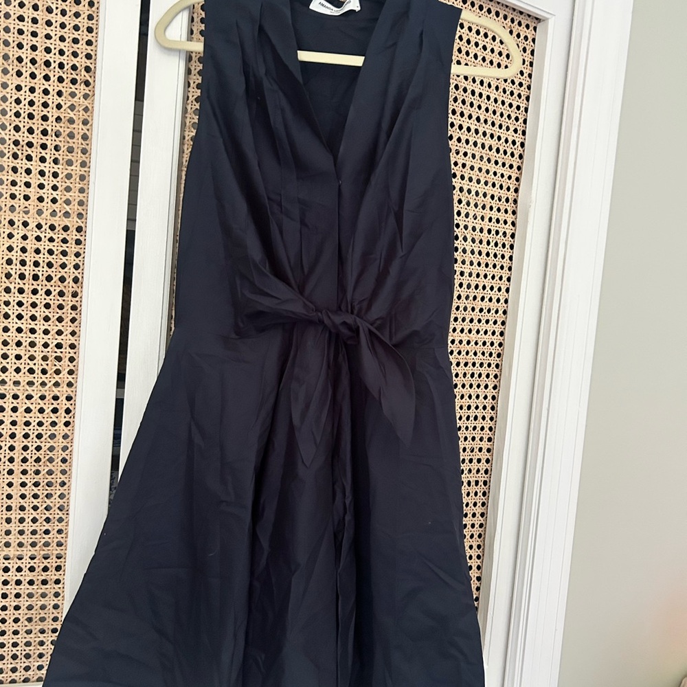 Tuckernuck Amanda Uprichard Blue Sleeveless Cowl Neck Midi Dress